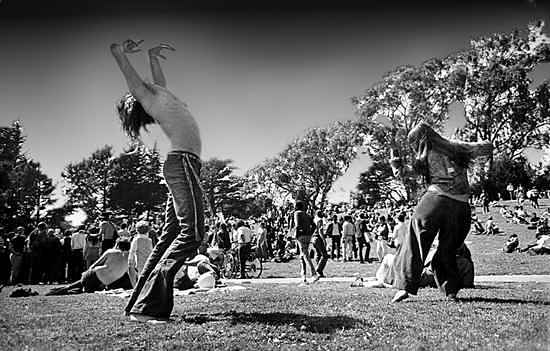Hippies v parku