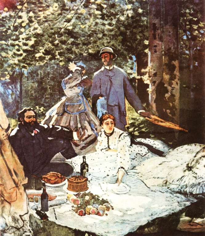 Claude Monet - Snídaně v trávě